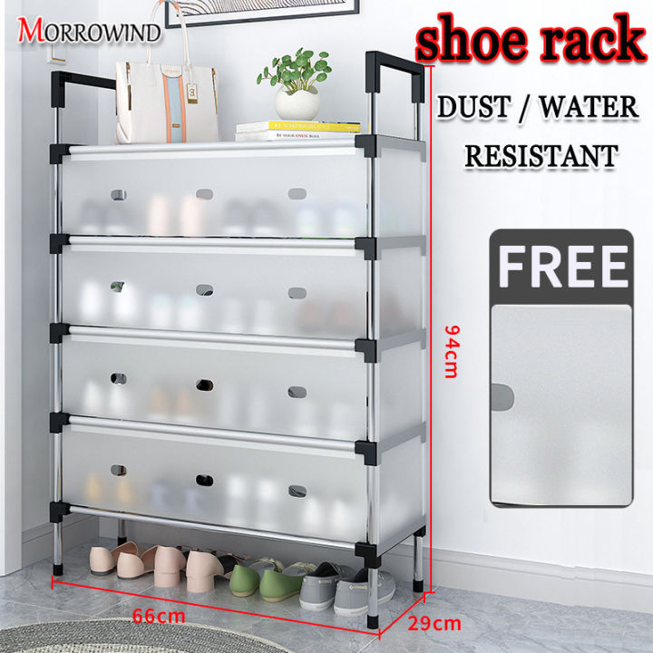 Transparent shoe rack